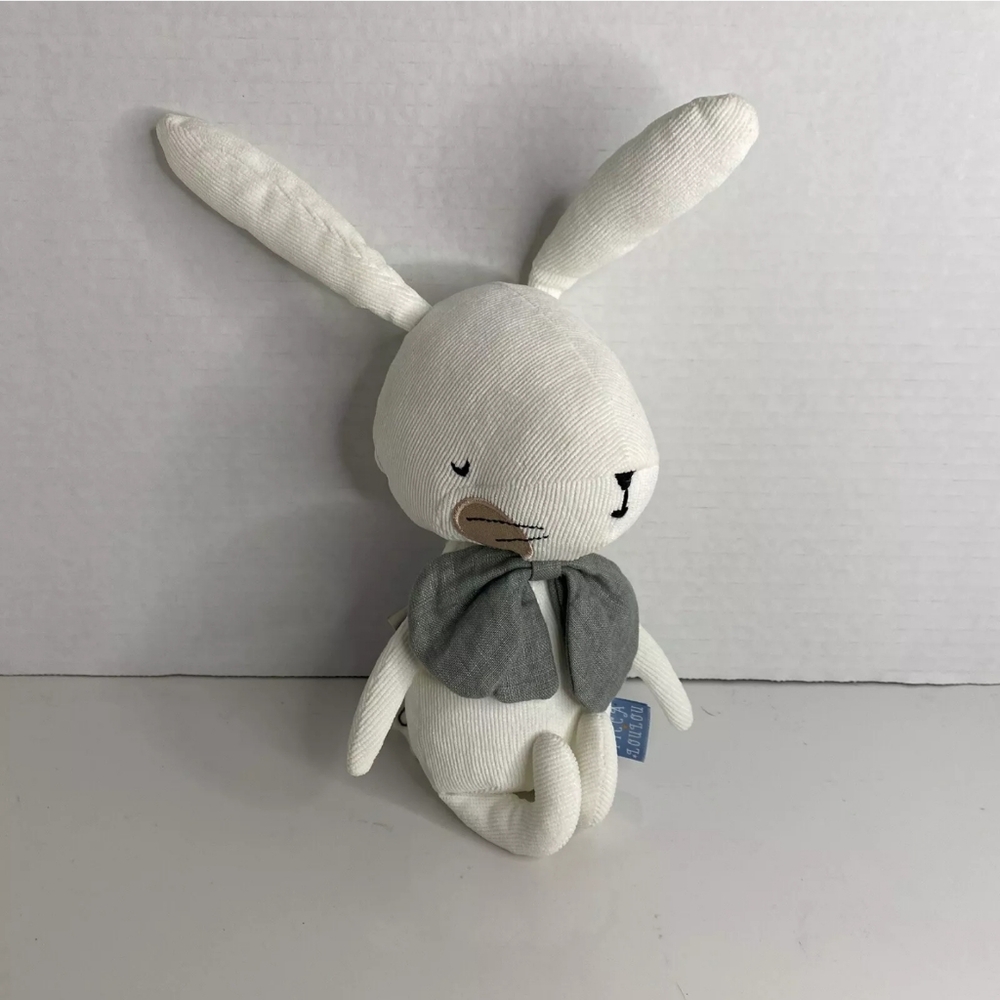 NWT Picca LouLou Lapin White Bunny Rabbit Plush Stuffed Animal Soft Toy Lovey